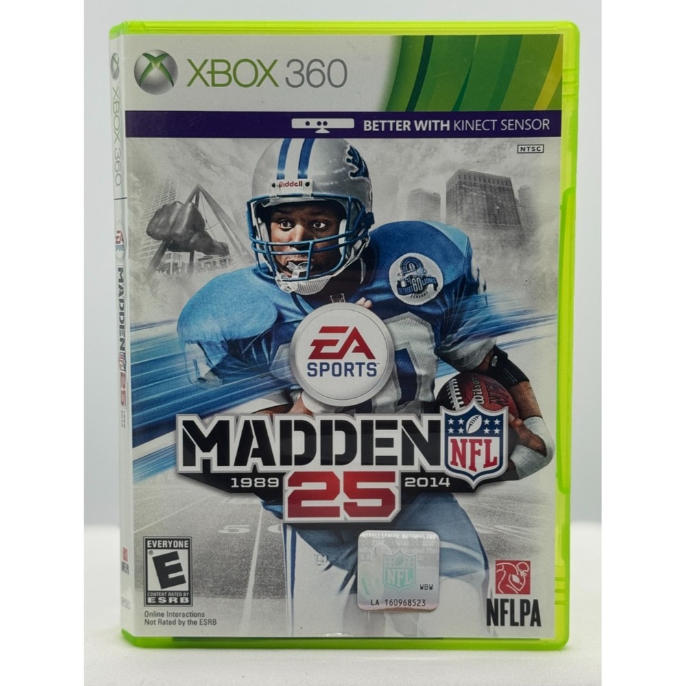Madden NFL Football 25 2013 XBOX 360 - No Manuel - E for Everyone - Tested